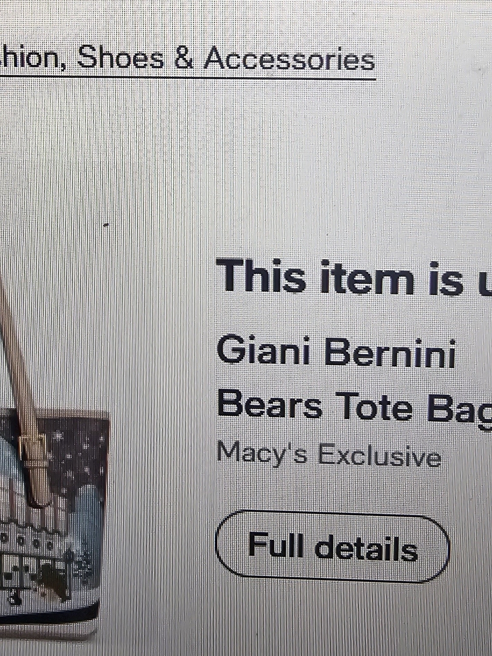 Giani Bernini Beige-Trim Holiday City Scene Tote - Picture 2 of 13